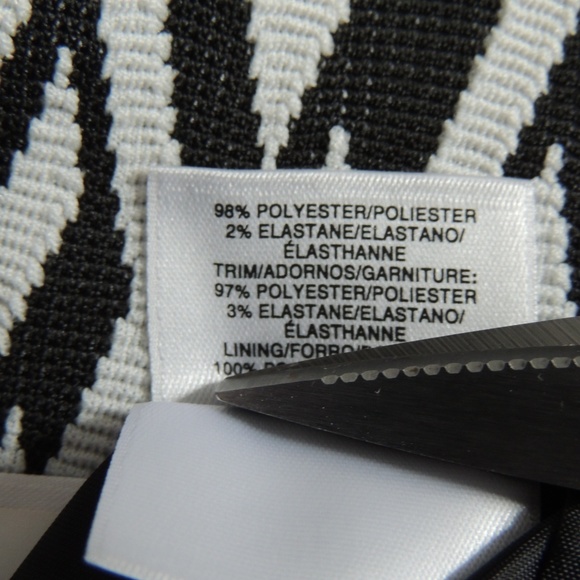 KASPER Black & White Collarless Blazer 14 - Picture 6 of 6